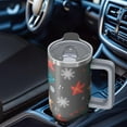 thumbnail image 5 of Green 30oz Xmas Cup with Lid and Straw, Christmas Bells Stainless Steel Insulated Tumbler Gifts for Holiday, 5 of 5