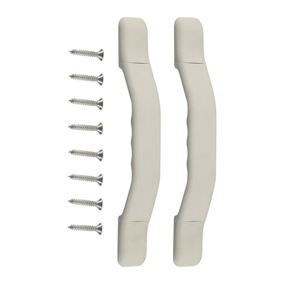 AMLESO RV Door Handle RV Door Handle Bar Durable Easy Installation Non Slip Grip Grab Handle Entry Door Assist Bar for RV Auto White