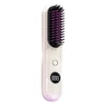 thumbnail image 4 of Cepillo alisador de pelo mejorado, de calentamiento rápido, portátil, peine alisador para mujer, cepillo alisador de viaje con temperatura ajustable, 4 of 9