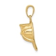 thumbnail image 2 of 14k Yellow Gold 3-D Firefighter Hat Pendant, 2 of 4