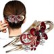 thumbnail image 1 of Alligator Hair Clips for Styling, Hair Claw Clips for Thick Long Hair, Styling Hair Clips with Rhinestone Flower Butterfly, Hair Barrettes for Women F, 1 of 4