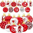 thumbnail image 1 of Decoraciones para el día de San Valentín Adornos colgantes para el árbol del día de San Valentín Adornos de madera Adornos para el día de San Valentín Enanitos de corazón Adornos huecos para el día de, 1 of 8