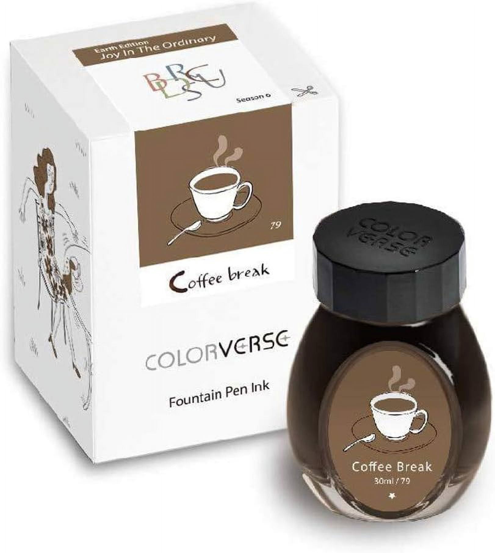 Colorverse Ink - Season 6 - Joy in The Ordinary - No. 79, Coffee Break (30ml) Fountain Pen Ink