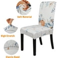 thumbnail image 3 of Thanksgiving Chair Covers Set of 4, Blue Pumpkin Pastel Color Chairs Slipcover for Dining Room,Fall Removable Washable Breathable Cover in The Kitchen Restaurant Holiday Decor, 3 of 7