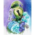 thumbnail image 2 of Sheena Pike Art 12x14 White Modern Wood Framed Museum Art Print Titled - You Hold the Key Love Birds Collection, 2 of 4