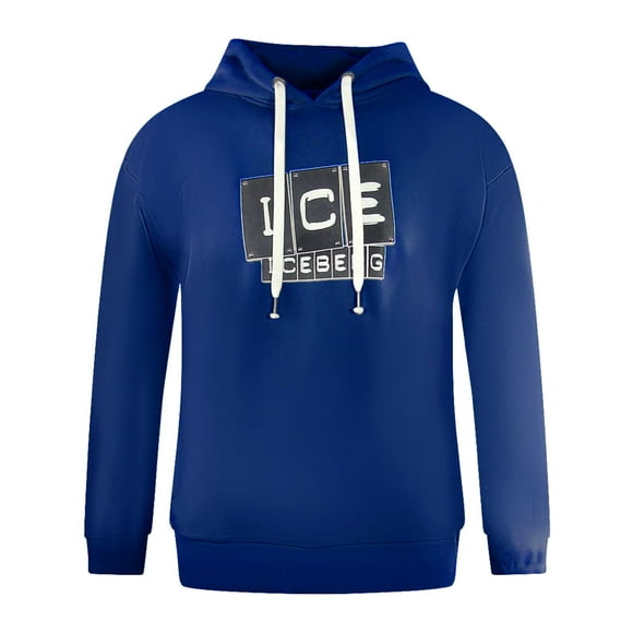 Ice Iceberg Mens Big Logo Hoodie
