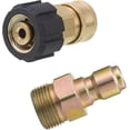 thumbnail image 2 of Pressure Washer Adapter, 9.5mm Quick Connect Kit, M22 14mm To M22, Metric Fitting 5000 Psi, 2 of 2