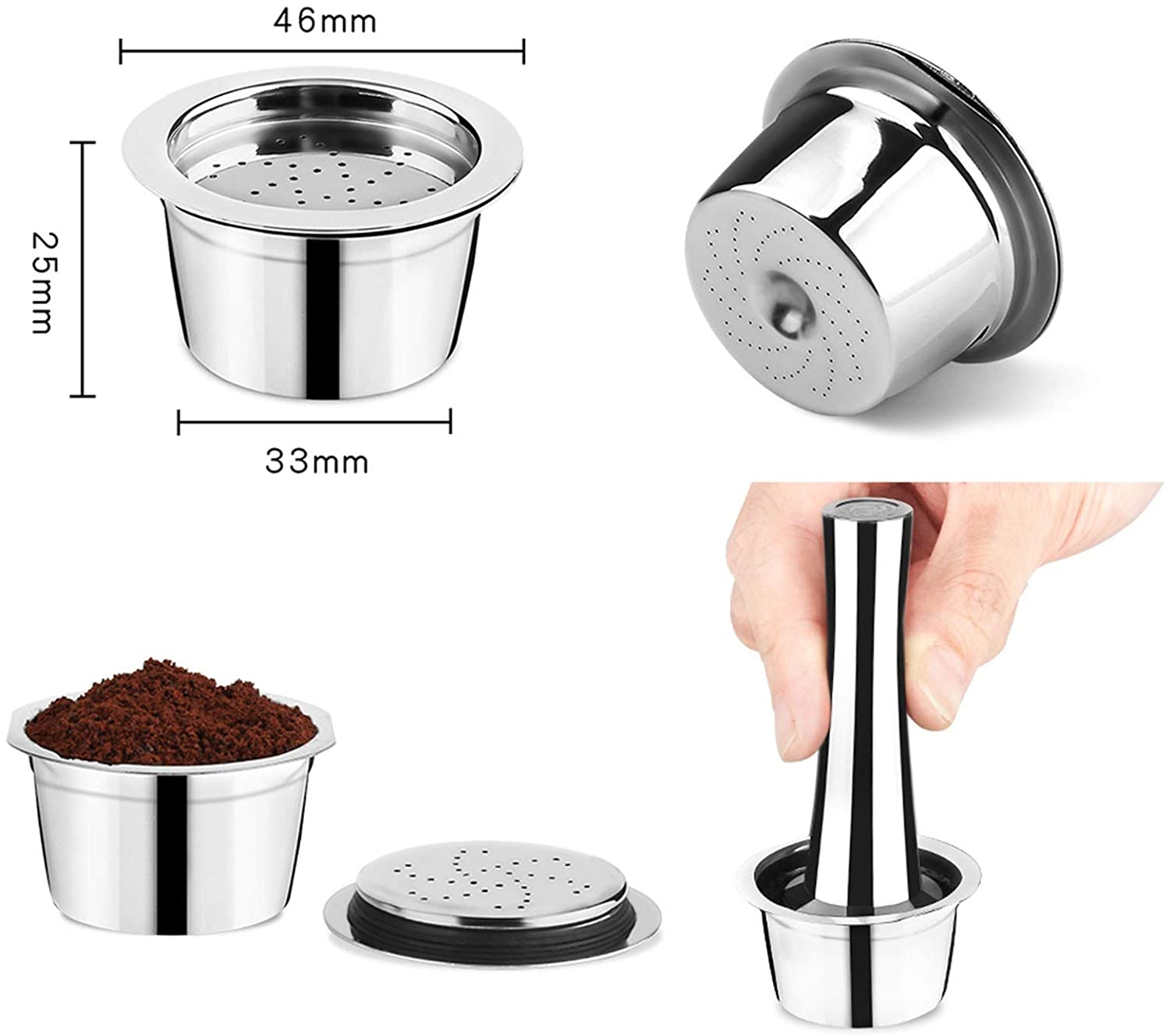 Reusable Stainless Steel Capsules 