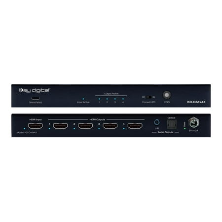 Key Digital - HDMI Distribution Amplifier - Black