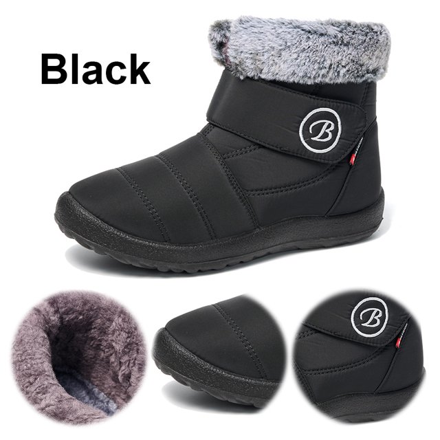 Zapatos Antideslizantes para Exteriores Botas Mujer Cómodas Y Cálidas Forradas Piel Gruesas