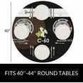 thumbnail image 2 of Cassette Round Tablecloth Retro Music Mixtape Waterproof Oil-Proof Table Cover Table Cloth for Indoor Dining, Outdoor Picnic Parties, Camping,Fits for Table 40-44" Inches, 2 of 6