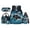 Blue Shark, variant on KUIFORTI Blue Axolotl Bookbag and Lunchbox Polyester Kid School Bag Set 4 Piece Boys Backpack Pencil Case Water Bottle Sleeve for Teens Elementary Middle School