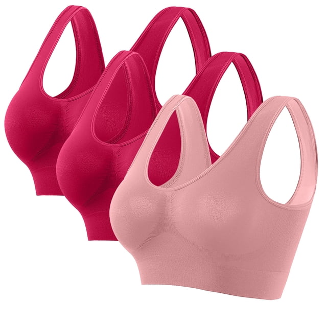 Xihbxyly Sujetador de Yoga Sin Costuras, Deportivo Sin Aros con Almohadillas Extraíbles, de Nailon Transpirable, Ideal para El Verano, Ideal para Entrenar En El Gimnasio, Tallas S-5Xl.