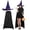 Purple, variant on Women's Witch Fancy Dress for Adult Witch Dress Halloween Costume with Witch Hat Accessory Set for Adult Cosplay Black