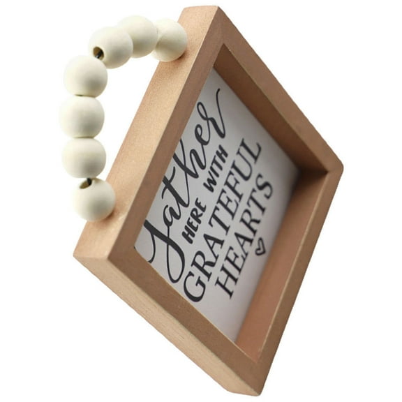 2 Pieces Wall Art Farmhouse Wood Framed Decor Country Office