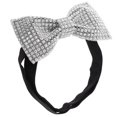 thumbnail image 2 of Shisuyan Rhinestone Bow Tie Silver 1Pcs 4.3x2.4x1.0in, 2 of 8