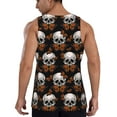 thumbnail image 3 of Fotbe Butterfly Skull Pattern Men's Quick Dry Workout Tank Top Gym Muscle Tee Fitness Bodybuilding Sleeveless T Shirt Breathable Workout Shirt-XX-Large, 3 of 9
