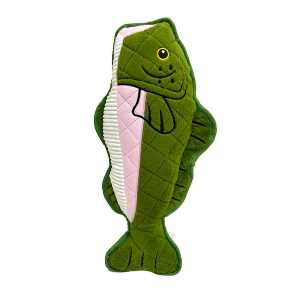 Vibrant Life Tough Buddy Trout Dog Toy, Chew Level 4