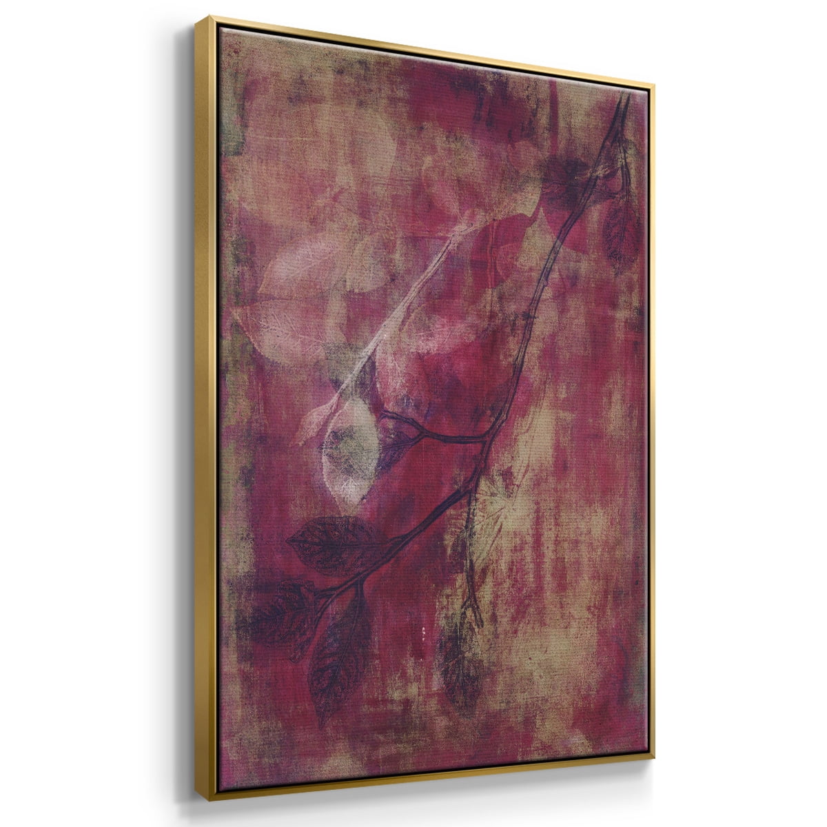 Branching Out XVII Framed Premium Gallery Wrapped Canvas - Ready to Hang - 27 x 41 - Gold Floating Frame