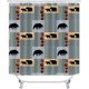 thumbnail image 2 of Juego de 4 cortinas de ducha de cabina con alfombras, cortina de ducha de tela impermeable, oso negro, ciervo, alce, pato real, animales del bosque, lago, cabaña de caza, casa de campo rústica,, 2 of 7
