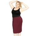 thumbnail image 2 of Stretch Is Comfort Women's Soft Stretch Midi Skirt | Adult  Small - 5x, 2 of 9