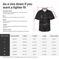 thumbnail image 5 of Kll Men'S Hawaiian Shirt Short Sleeve Button Down Beach Shirts-Spider Web Black, 5 of 7
