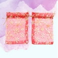 thumbnail image 5 of Monyance Mini Candy Bags Mesh Favor Bags Organza Drawstring Snowflake Mini Candy Jewelry Bags (50pcs)(7.09X5.12X0.04Inches), 5 of 10