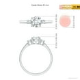 thumbnail image 5 of ANGARA Lab Grown Prong-Set 3 Stone Diamond Ring for Women in 925 Sterling Silver (Size-6.2mm| Color-F-G| Clarity-VS) | April Birthstone, Anniversary, Jewelry Gift for Women | Lab-Grown Diamond Ring, 5 of 8