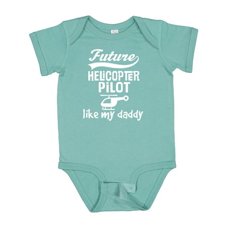 

Inktastic Future Helicopter Pilot Like Daddy Gift Baby Boy Bodysuit