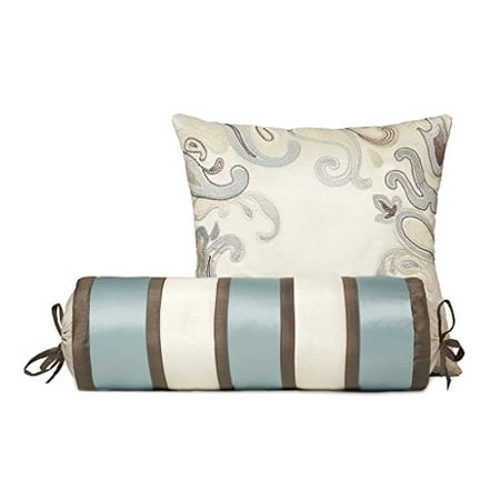 Madison Park Aubrey 12 Piece Complete Bed Set Blue Queen