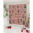 thumbnail image 2 of Christmas Shower Curtain Green Xmas Tree Shower Curtains for Bathroom Decor Red Buffalo Plaid for Christmas Decoration Bath Curtains Sets with Hooks Waterproof 36" W x 72" L, 2 of 6
