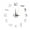 Silver, variant on Homerr Wall Clock Acrylic Wall Clock Acrylic Wall Clock Precise Timing Luminous Numbers Silent 3D Effect