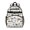 Excavator and Mountain White Pattern, variant on Excavator and Road Barrier Blue Pattern Cute School Backpack Bag for School with Padded Back and Adjustable Shoulder Straps 15.25"x11.5"x5.25"