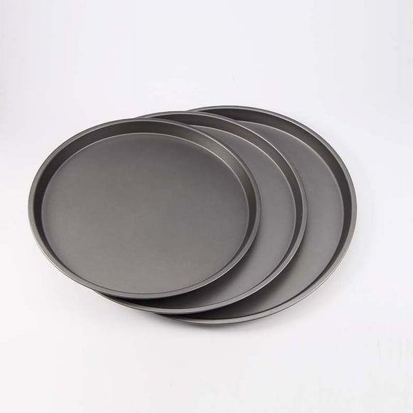 Molde para pizza redondo de 9 pulgadas y 10 pulgadas Molde para hornear antiadherente poco profundo de 11 pulgadas Plato para barbacoa de disco de 12 pulgadas Utensilios para hornear domésticos