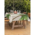 thumbnail image 3 of Outdoor Tablecloth with Umbrella Hole for Patio/Picnic/Party/Camping, Green Palm Trees Waterproof Table Cloth Rectangle Table Cover Washable, Summer Botanical Tree Tropical Rustic (52"x 70"), 3 of 9