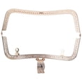thumbnail image 1 of Cadre de Sac à Main en Métal DIY Fermoir à Baiser Verrou Rétro Poignée Embossée Accessoires de Quincaillerie 20cm Doré B01-027-00477, 1 of 5