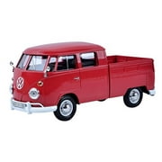 VW Type 2 Double Cab Pickup 1:24 Scale Diecast Replica Model