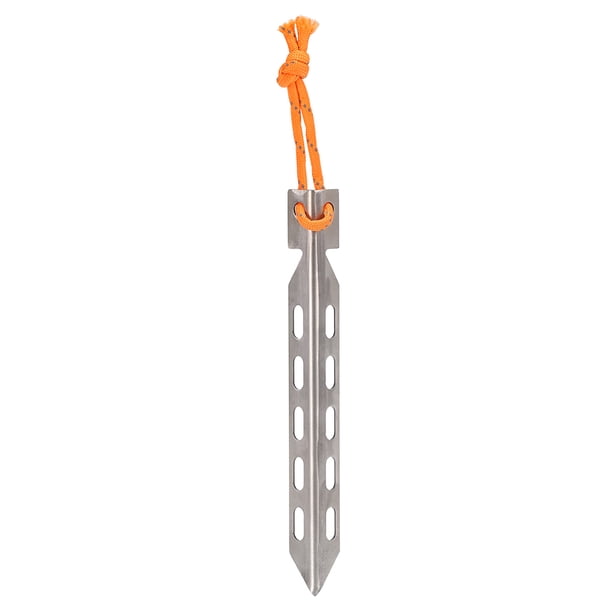 Piquets De Tente En Titane Forme V – Ultra Légers 13g, 16 Cm, Anti-Vent, Pour Camping, Bâche, Tapis De Sol