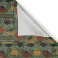 thumbnail image 6 of Ambesonne Tea Party Valance & Curtain, Chinese Vibes Print Boho, 55"x45", Reseda Green and Marigold, 6 of 6