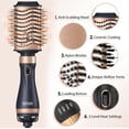 thumbnail image 3 of 5-in-1 Hot Air Brush Set, Professional Hair Dryer Brush, One-Step Hot Hair Dryer For Straightening Curling Drying Combing, 3 of 3