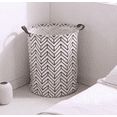 thumbnail image 4 of Fridja Home Essentials Canvas Sheets Laundry Clothes Toy Basket Folding Storage Box, 4 of 6