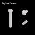 thumbnail image 4 of Unique Bargains Nylon Machine Screws, M2x16mm Slotted Pan Head Fasteners Bolts, White 50Pack, 4 of 4