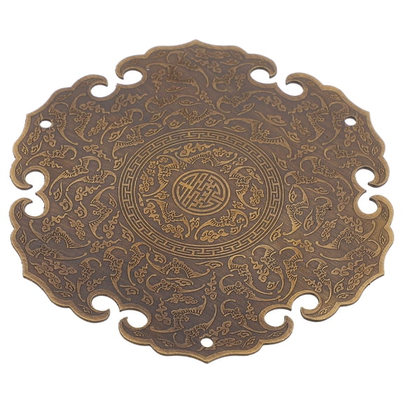 PBPBOX Retro Applique Antique Copper Applique Round Copper 1 Set Homeowners