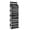 Black, variant on Grey Black Beige Hanging Storage Unit Featuring Viewable PVC Window Design
