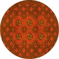 thumbnail image 1 of Ahgly Company Indoor Round Persian Yellow Traditional Area Rugs, 7' Round, 1 of 4