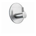 thumbnail image 5 of 4 sticky hooks, towel rack, stainless steel hook, single hook, free punching, for kitchen and living room, 4 stainless steel hooks (silver brushed rou, 5 of 5