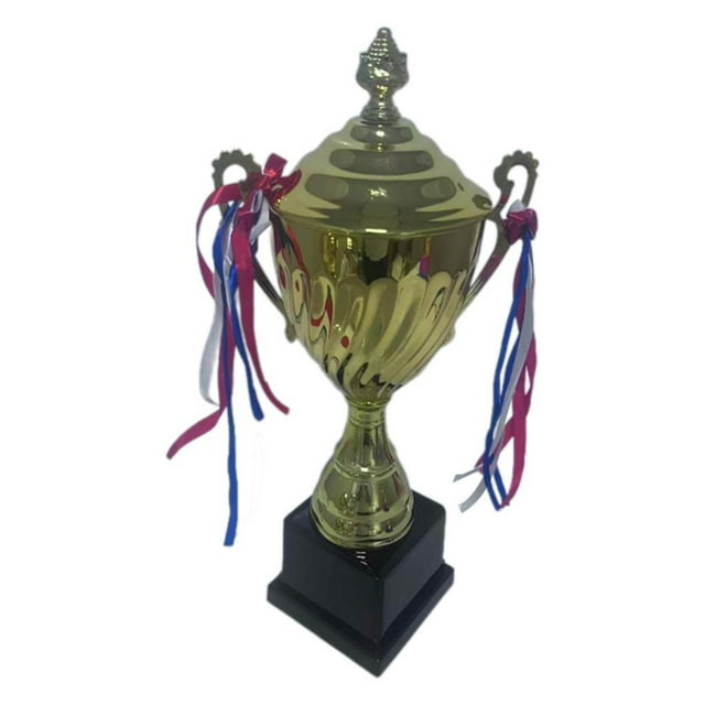 Premio con copa de metal Regalos de agradecimiento Premios Recompensas Accesorios para fútbol escolar 45cm