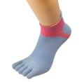 thumbnail image 5 of 6 Pairs Women's Toe Socks Summer Cotton Breathable Running Five Finger Low Cut Ankle Socks, 5 of 6