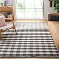 thumbnail image 2 of SAFAVIEH Striped Kilim Ulric Striped Area Rug, Black/Ivory, 8' x 10', 2 of 9