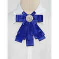 thumbnail image 2 of INSPIRE CHIC Women's Pretied Pin Brooch Ribbon Bowknot Party Bow Tie with Beads, 2 of 5